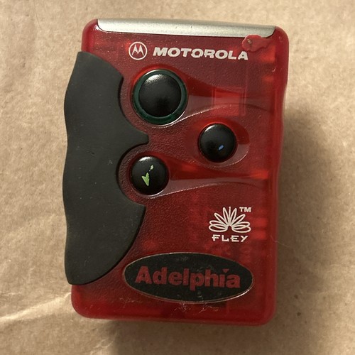 Vintage 1990s red motorola - vintage,