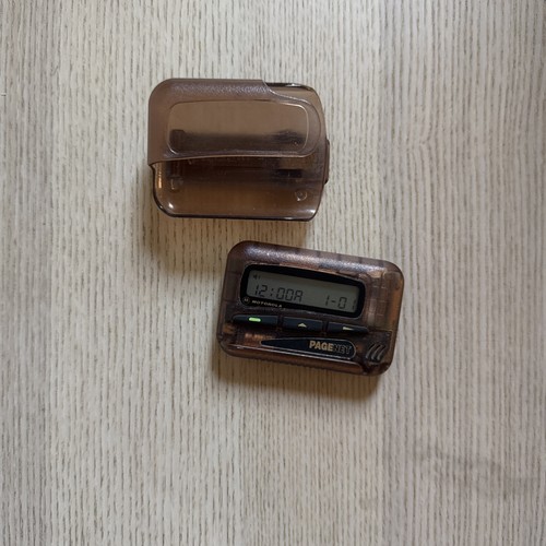 Vintage motorola clear brown - clear,